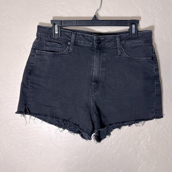Paige Margot black Jean shorts cut off high rise size 31 - Picture 1 of 7